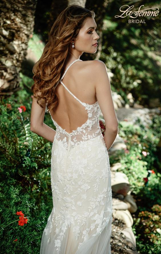 Picture of: Mermaid Wedding Dress with Pretty Lace Applique in INI, Style: B1066, Detail Picture 2