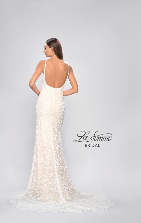 Picture of: Fitted Beaded Gown with Spaghetti Straps in INI, Style: B1067, Detail Picture 6