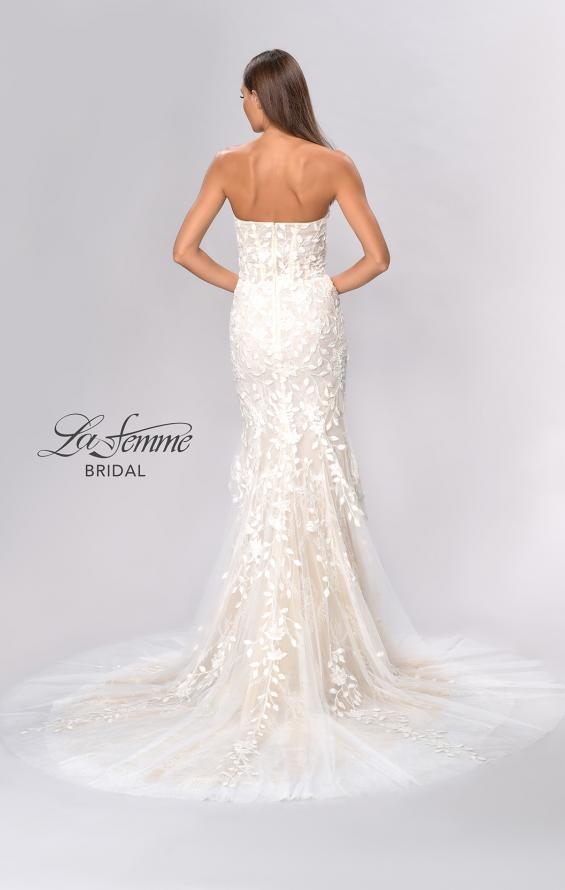 Picture of: Strapless Beaded Net Gown with Plunge Neckline in INI, Style: B1065, Detail Picture 7