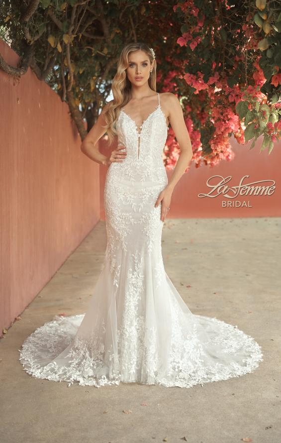 Picture of: Stunning Lace Wedding Gown with Open Back in WWIII, Style: B1244, Main Picture