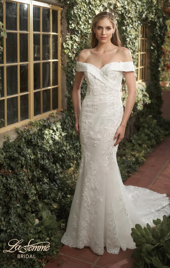 Picture of: Elegant Off the Shoulder Lace Wedding Dress in WWIII, Style: B1250, Main Picture