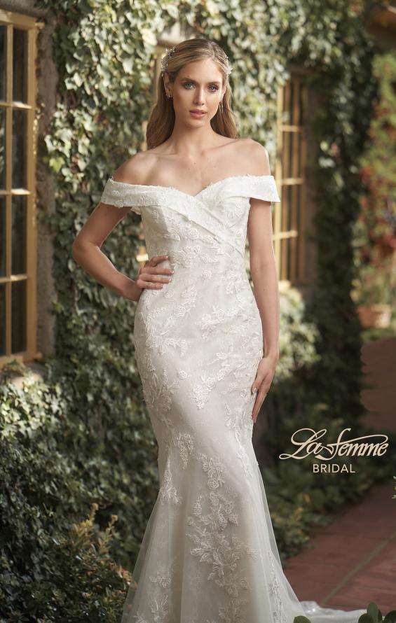 Picture of: Elegant Off the Shoulder Lace Wedding Dress in WWIII, Style: B1250, Detail Picture 1