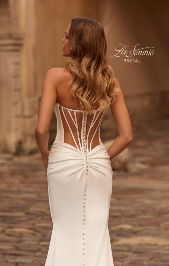 Picture of: Strapless Bold Mermaid Wedding Gown with Corset Top in ivory, Style: B1420, Detail Picture 2