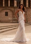 Picture of: Layered Lace Fit and Flare Wedding Dress with Sheer Back in III, Style: J2327, Main Picture