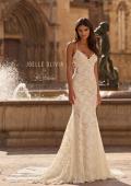 Picture of: Allover Lace Fit and Flare Wedding Dress with Low Open Back in III, Style: J2317, Back Picture