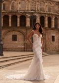 Picture of: Layered Lace Fit and Flare Wedding Dress with Sheer Back in III, Style: J2327, Detail Picture 4