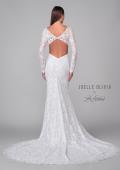 Picture of: Plunge Neck Stretch Lace Gown with Open Back and Stunning Train in IIII, Style: J2160, Detail Picture 6