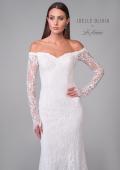 Picture of: Gorgeous Off the Shoulder Dress with Lace Sleeves and Illusion Back in IIII, Style: J2155, Detail Picture 7