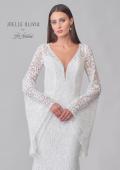Picture of: Bell Sleeve Lace Dress with Open Back and Gorgeous Train in IIII, Style: J2164, Detail Picture 7