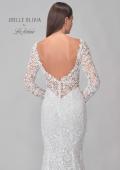 Picture of: Gorgeous Lace Gown with Long Sleeves and Deep Plunge Neckline in IIIII, Style: J2136, Detail Picture 8