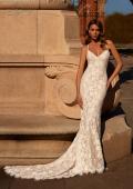 Picture of: Elegant Lace Mermaid Wedding Dress with Criss Cross Open Back in IIINI, Style: J2184, Main Picture