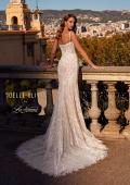 Picture of: Gorgeous Lace Wedding Gown with Scallop Lace Edges and Illusion Bodice in IIINI, Style: J2224, Main Picture