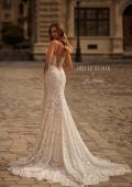 Picture of: Vintage Inspired Wedding Dress with Deep V and Corset Back in IIINI, Style: J2241, Main Picture