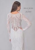 Picture of: Illusion Lace Long Sleeve Stretch Gown with Gorgeous Train in IIINI, Style: J2183, Detail Picture 8