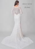 Picture of: Illusion Lace Long Sleeve Stretch Gown with Gorgeous Train in IIINI, Style: J2183, Detail Picture 9