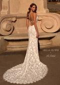 Picture of: Elegant Lace Mermaid Wedding Dress with Criss Cross Open Back in IIINI, Style: J2184, Back Picture