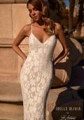 Picture of: Elegant Lace Mermaid Wedding Dress with Criss Cross Open Back in IIINI, Style: J2184, Detail Picture 1