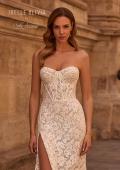 Picture of: Stunning Lace Wedding Dress with Corset Bodice and Slit in IIINI, Style: J2238, Detail Picture 1