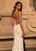 Picture of: Elegant Lace Mermaid Wedding Dress with Criss Cross Open Back in IIINI, Style: J2184, Detail Picture 2