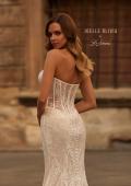 Picture of: Romantic Strapless Delicate Lace Dress with Corset Bodice in IIINI, Style: J2254, Detail Picture 2