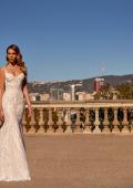 Picture of: Gorgeous Lace Wedding Gown with Scallop Lace Edges and Illusion Bodice in IIINI, Style: J2224, Detail Picture 5, Landscape