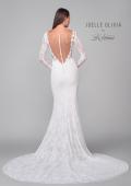 Picture of: Lace Wedding Dress with Unique Illusion Back and Button Details in IIINI, Style: J2161, Detail Picture 6