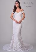 Picture of: Lace Off the Shoulder Wedding Dress with Beautiful Illusion Lace Back in IIINII, Style: J2201, Detail Picture 9