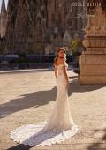Picture of: Lace Off the Shoulder Wedding Dress with Beautiful Illusion Lace Back in IIINII, Style: J2201, Detail Picture 13