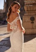 Picture of: Lace Off the Shoulder Wedding Dress with Beautiful Illusion Lace Back in IIINII, Style: J2201, Detail Picture 2