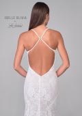 Picture of: Open Back Stretch Lace Gown with Beautiful Train in IINI, Style: J2156, Detail Picture 8