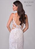 Picture of: Mermaid Lace Wedding Dress with Unique Bustier Bodice and Sheer Lace Back in IINI, Style: J2222, Detail Picture 14
