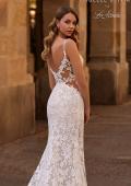 Picture of: Mermaid Lace Wedding Dress with Unique Bustier Bodice and Sheer Lace Back in IINI, Style: J2222, Detail Picture 3