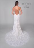 Picture of: Open Back Stretch Lace Gown with Beautiful Train in IINI, Style: J2156, Detail Picture 5