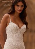Picture of: Lace Fit and Flare Wedding Dress with Illusion Back in IIRI, Style: J2332, Detail Picture 1