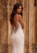 Picture of: Lace Fit and Flare Wedding Dress with Illusion Back in IIRI, Style: J2332, Detail Picture 2