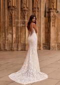 Picture of: Lace Fit and Flare Wedding Dress with Illusion Back in IIRI, Style: J2332, Detail Picture 4