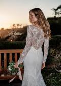 Picture of: Lovely Lace Gown with Illusion Long Sleeves and Back Detail in ILW, Style: J2097, Detail Picture 9