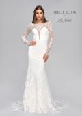 Picture of: Lovely Lace Gown with Illusion Long Sleeves and Back Detail in ILW, Style: J2097, Detail Picture 19