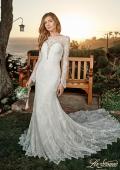 Picture of: Lovely Lace Gown with Illusion Long Sleeves and Back Detail in ILW, Style: J2097, Detail Picture 6
