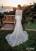 Picture of: Lovely Lace Gown with Illusion Long Sleeves and Back Detail in ILW, Style: J2097, Detail Picture 7