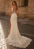 Picture of: Crochet Lace Fitted Boho Wedding Dress with Slit in WIII, Style: J2282, Main Picture