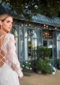 Picture of: Long Sleeve Lace Wedding Gown with Criss Cross Straps in WIIII, Style: J2095, Detail Picture 5, Landscape