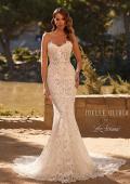 Picture of: Strapless Lace Wedding Gown with Sweeheart Top and Clover Train in WIINI, Style: J2219, Main Picture