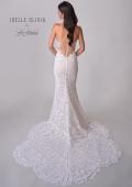 Picture of: Strapless Lace Wedding Gown with Sweeheart Top and Clover Train in WIINI, Style: J2219, Detail Picture 9
