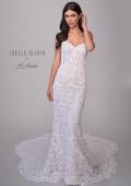 Picture of: Strapless Lace Wedding Gown with Sweeheart Top and Clover Train in WIINI, Style: J2219, Detail Picture 11