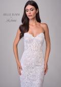 Picture of: Strapless Lace Wedding Gown with Sweeheart Top and Clover Train in WIINI, Style: J2219, Detail Picture 16