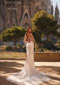 Picture of: Strapless Lace Wedding Gown with Sweeheart Top and Clover Train in WIINI, Style: J2219, Detail Picture 5