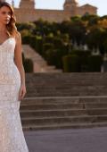 Picture of: Wedding Dress with Gorgeous Lace Pattern and V Neckline in WIINI, Style: J2227, Detail Picture 7, Landscape