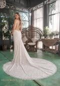 Picture of: Open Back Lace Wedding Dress with Plunge Neckline in WINI, Style: J2096, Back Picture