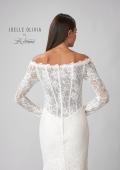 Picture of: Beautiful Lace Off the Shoulder Long Sleeve Gown in WINW, Style: J2091, Detail Picture 8